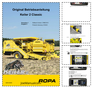 ROPA Keiler 2 Classic Operation and Maintenance Manual DE