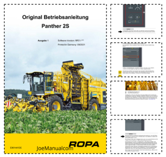 ROPA Panther 2S Operation and Maintenance Manual DE