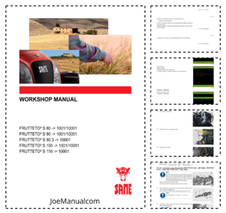 SAME FRUTTETO S 80 90 90.3 100 110 Tractor Workshop Manual
