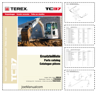 TEREX TC37 Crawler Excavator Parts Catalog