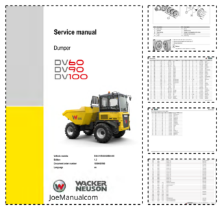 Wacker Neuson DV60 DV90 DV100 Dumper Service Manual v1.2
