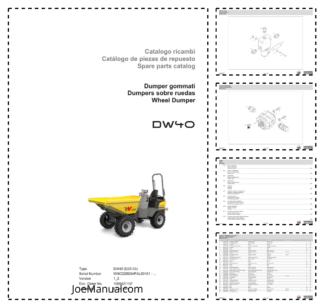 Wacker Neuson DW40 Dumper Parts Catalog SN from WNCD2503APAL00161 v1.2