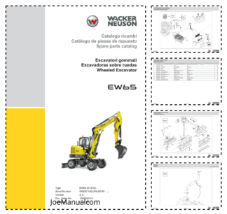 Wacker Neuson EW65 Excavator Parts Catalog SN from WNCE1402LPAL00161 v3.2