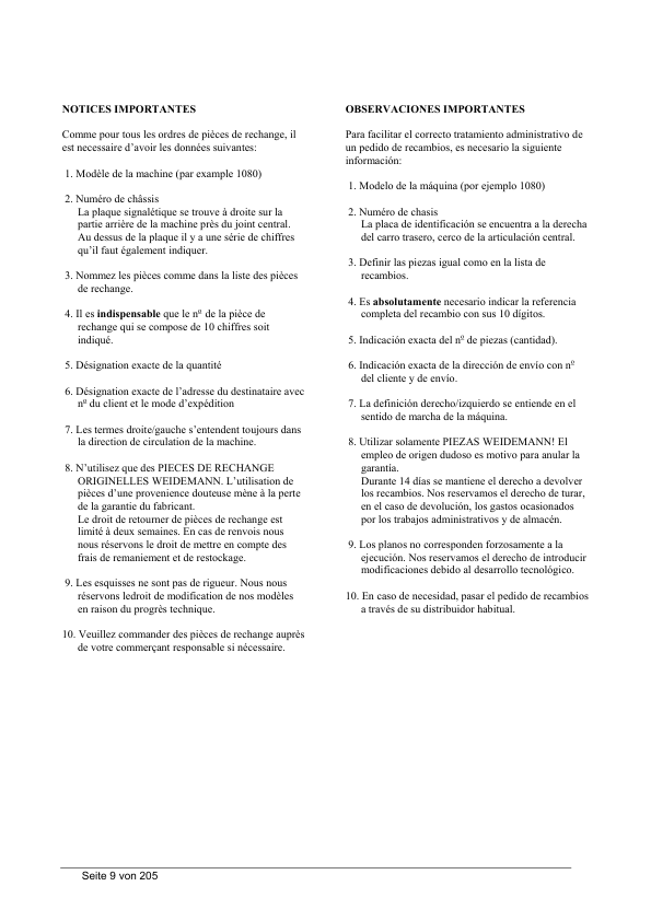 WEIDEMANN 1504 DM Wheel Loader Parts Catalog - Image 4