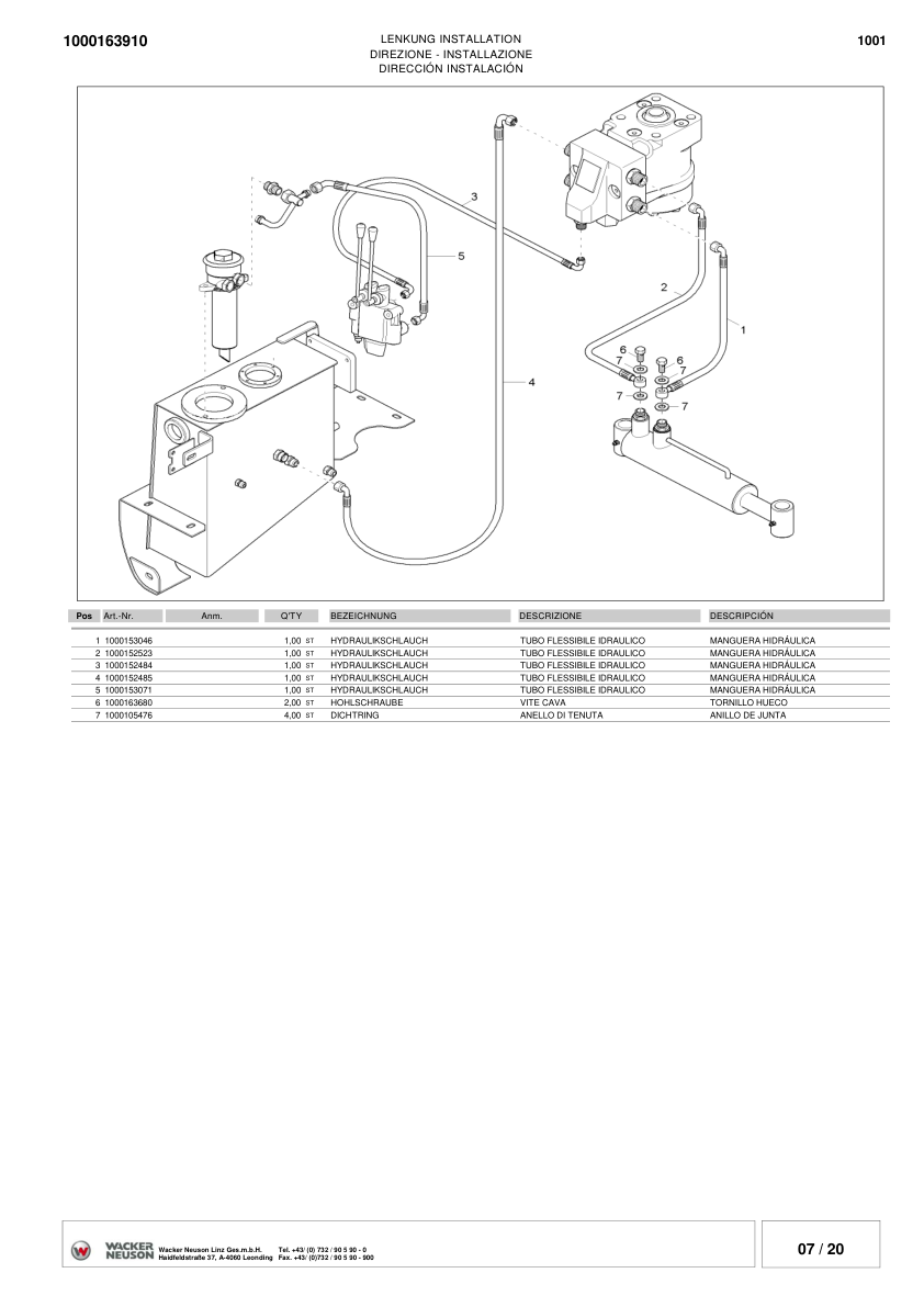 Wacker Neuson 1001-AB Dumper Parts Catalog SN from AB10001H v2.1 - Image 16