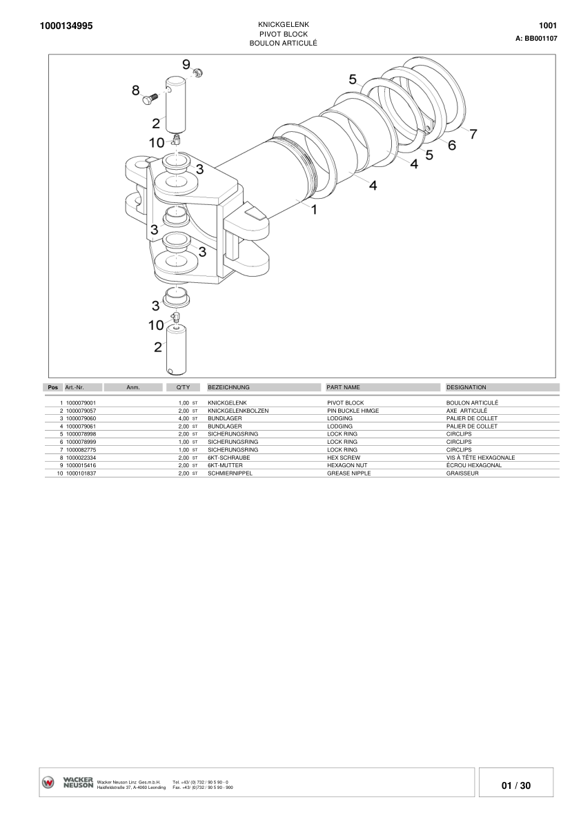 Wacker Neuson 1001 Dumper Parts Catalog from BB000680 v3.6 - Image 6
