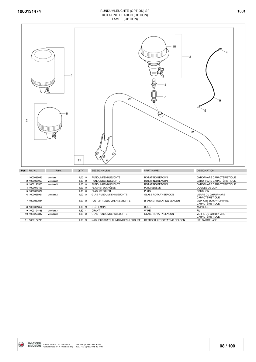 Wacker Neuson 1001 Dumper Parts Catalog from BB000680 v3.6 - Image 11