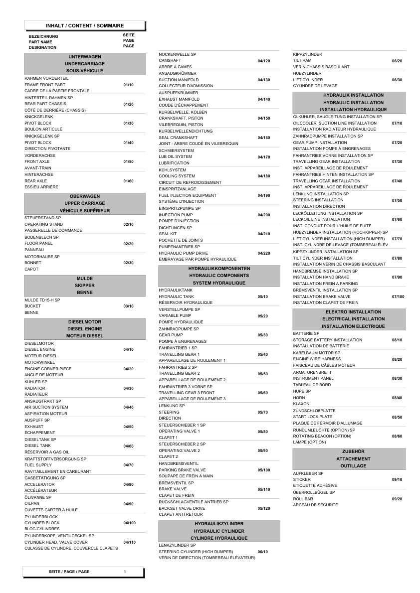 Wacker Neuson 1001 Dumper Parts Catalog - Image 8