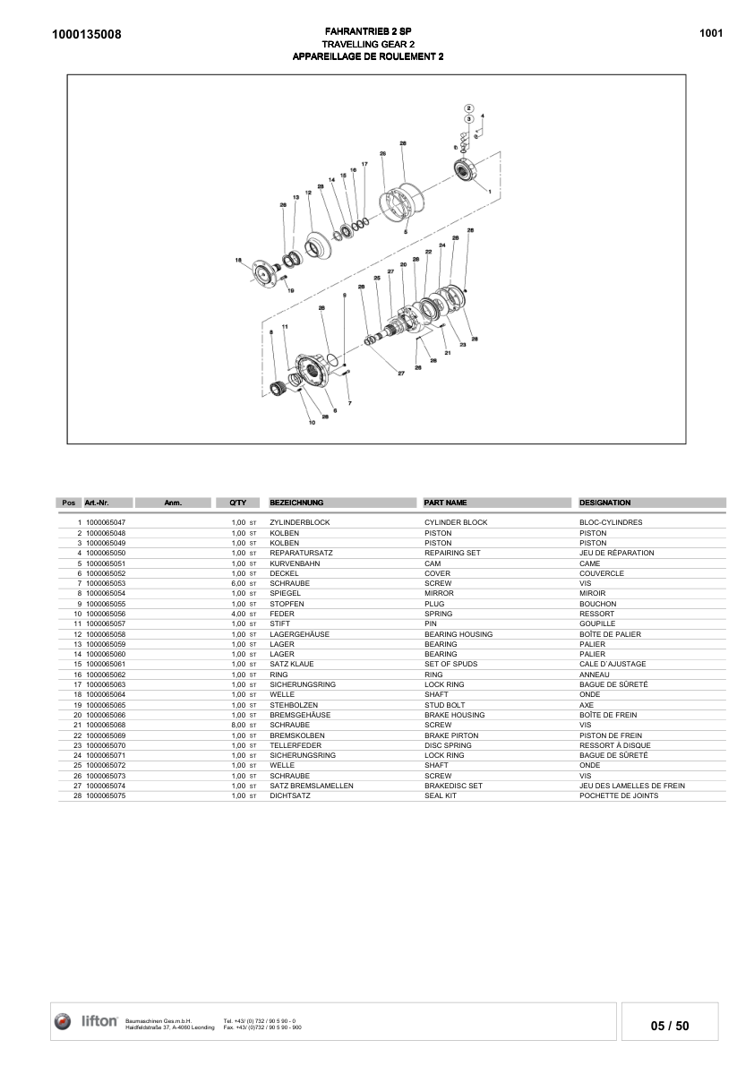 Wacker Neuson 1001 Dumper Parts Catalog - Image 10