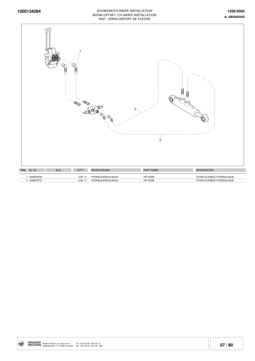 Wacker Neuson 1200 2002 Dumper Parts Catalog SN from AB000344F AC000345S v5.4 - Image 9