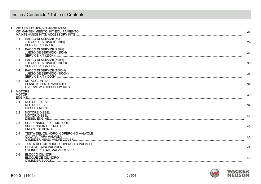 Wacker Neuson 1404 Excavator Parts Catalog SN from AF00761 00160 v8.7 - Image 4