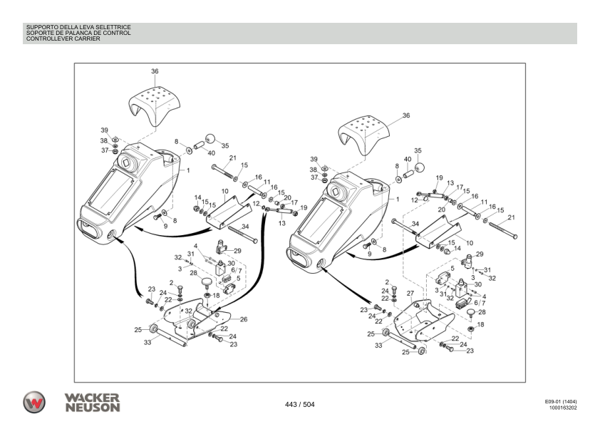 Wacker Neuson 1404 Excavator Parts Catalog SN from AF00761 00160 v8.7 - Image 23