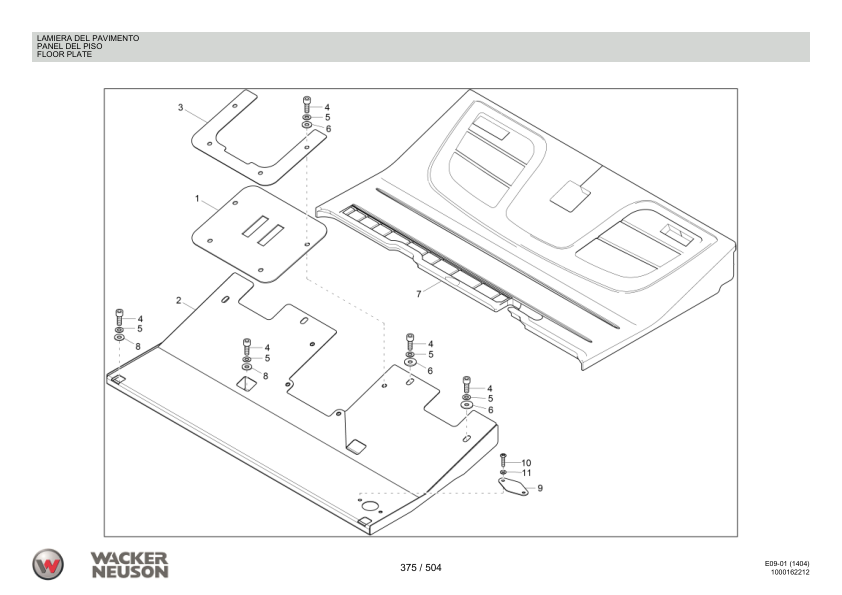 Wacker Neuson 1404 Excavator Parts Catalog SN from AF00761 00160 v8.7 - Image 20