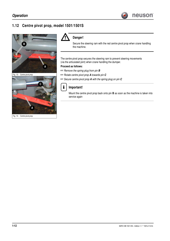 Wacker Neuson 1501 Dumper Service Manual v1.1 - Image 11