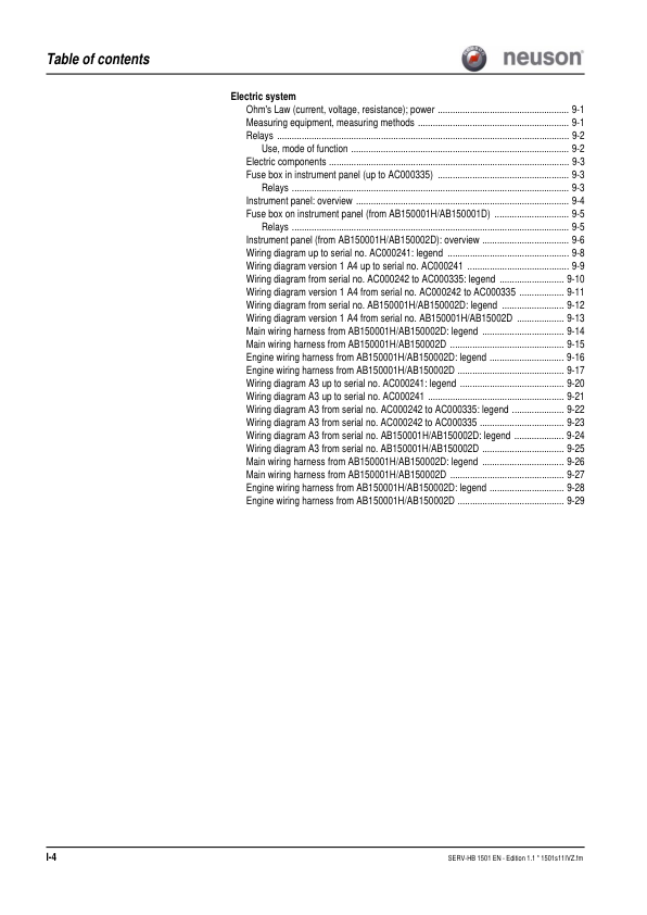 Wacker Neuson 1501 Dumper Service Manual v1.1 - Image 9
