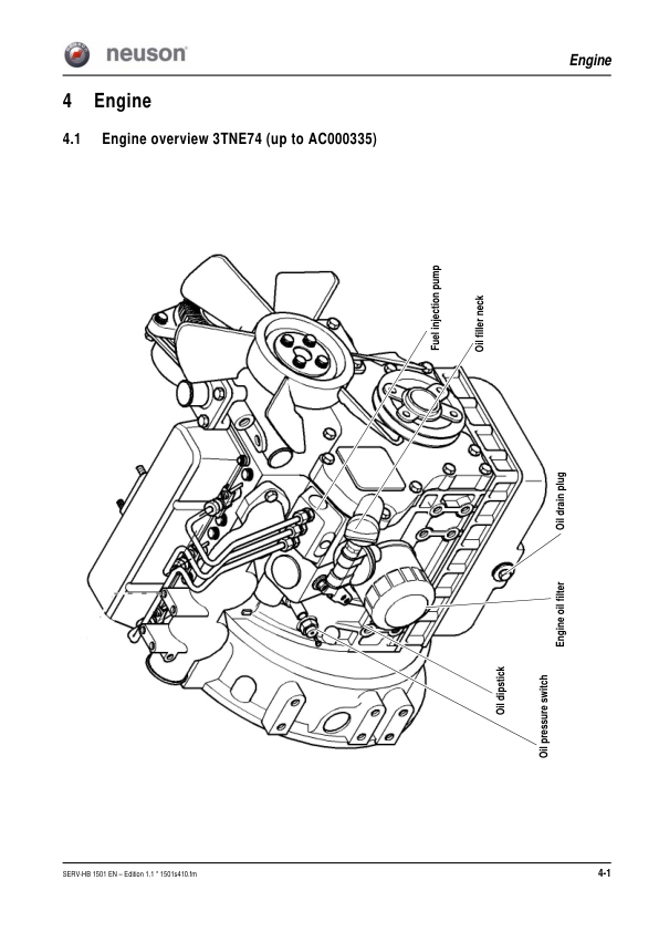 Wacker Neuson 1501 Dumper Service Manual v1.1 - Image 13