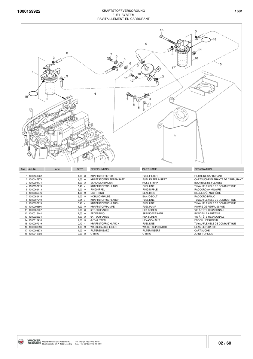 Wacker Neuson 1601 Dumper Parts Catalog SN from AB160001F v1.5 - Image 7
