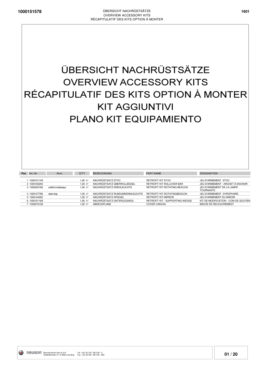 Wacker Neuson 1601 Dumper Parts Catalog - Image 3