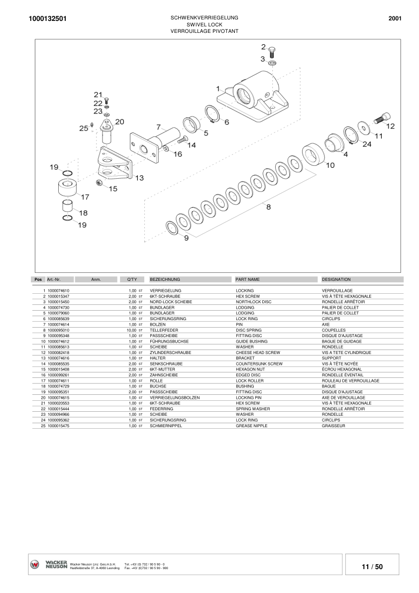 Wacker Neuson 2001 Dumper Parts Catalog SN from CB000520 EA01294 v2.7 - Image 11