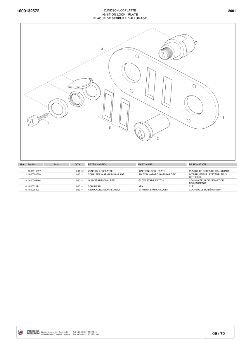 Wacker Neuson 2001 Dumper Parts Catalog SN from CB000520 EA01294 v2.7 - Image 10