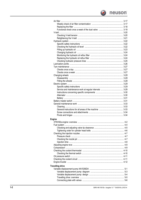 Wacker Neuson 2001 Dumper Service Manual v1.0 - Image 5