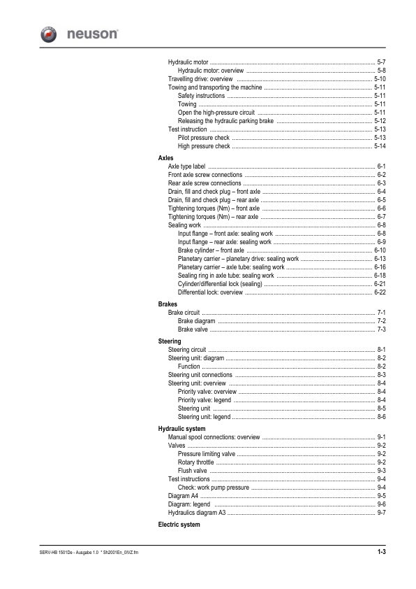 Wacker Neuson 2001 Dumper Service Manual v1.0 - Image 6