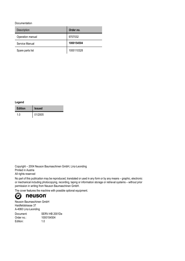 Wacker Neuson 2001 Dumper Service Manual v1.0 - Image 3