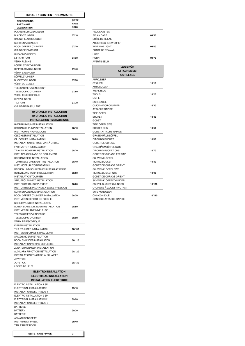 Wacker Neuson 2202 RD FORCE Crawler Excavator Parts Catalog SN from 1339000 1998 v2.0 - Image 3
