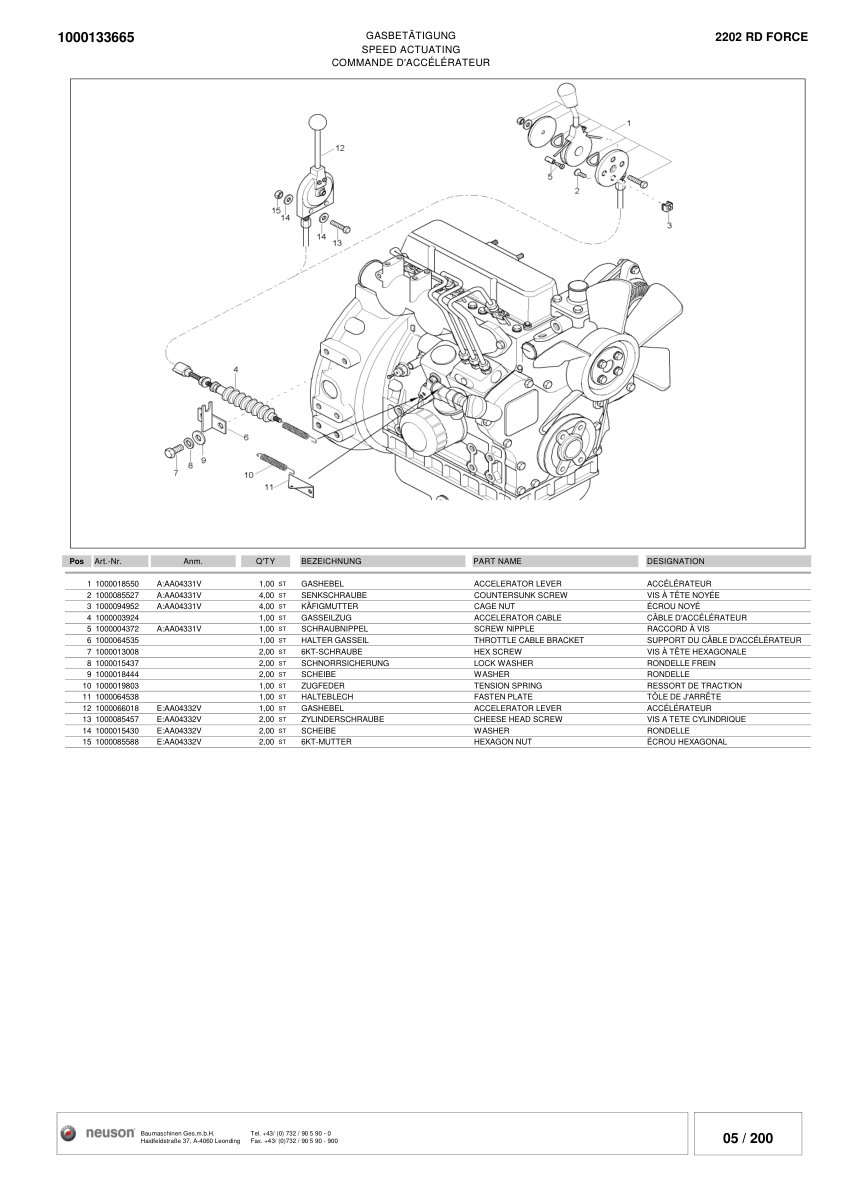 Wacker Neuson 2202 RD FORCE Crawler Excavator Parts Catalog SN from 1339000 1998 v2.0 - Image 17