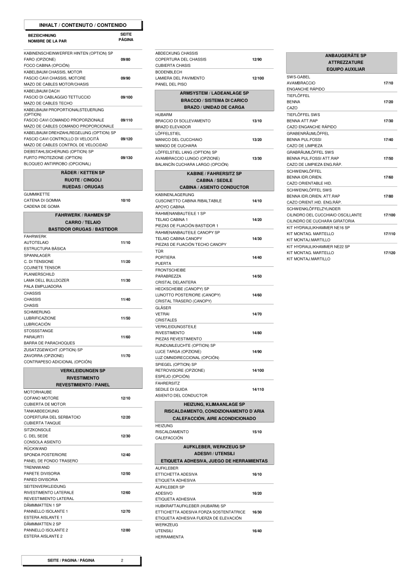 Wacker Neuson 28Z3 Crawler Excavator Parts Catalog SN from AG00506 v2.8 - Image 3