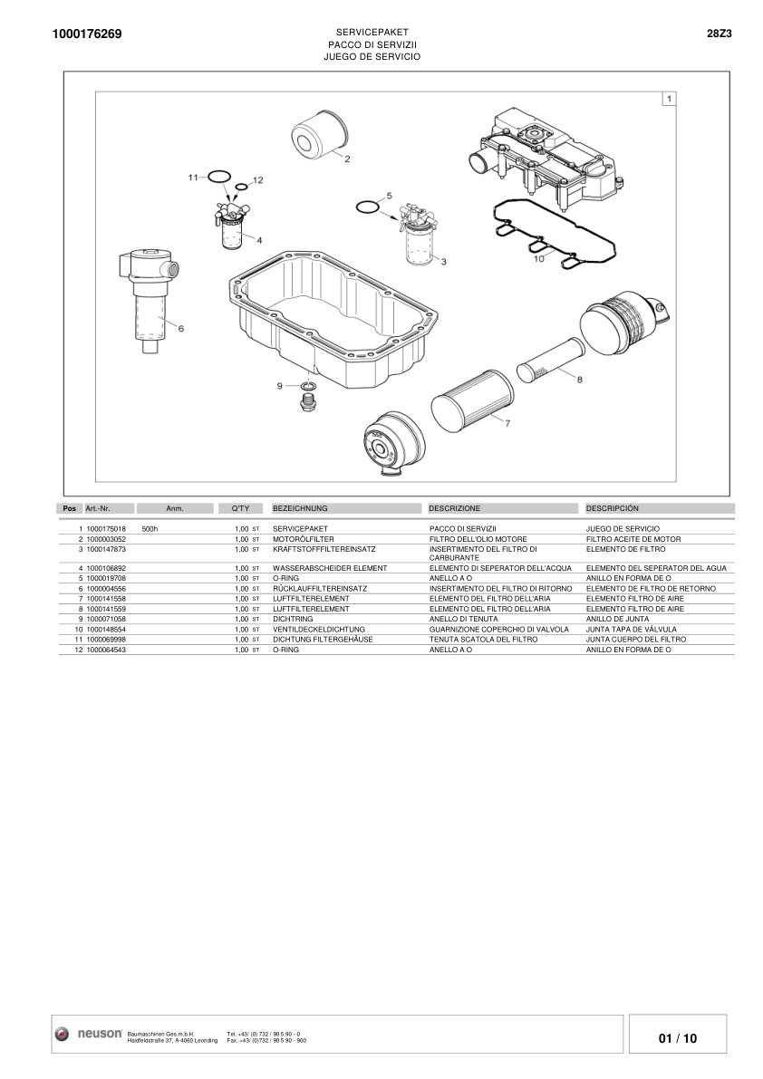 Wacker Neuson 28Z3 Crawler Excavator Parts Catalog SN from AG00506 v2.8 - Image 4
