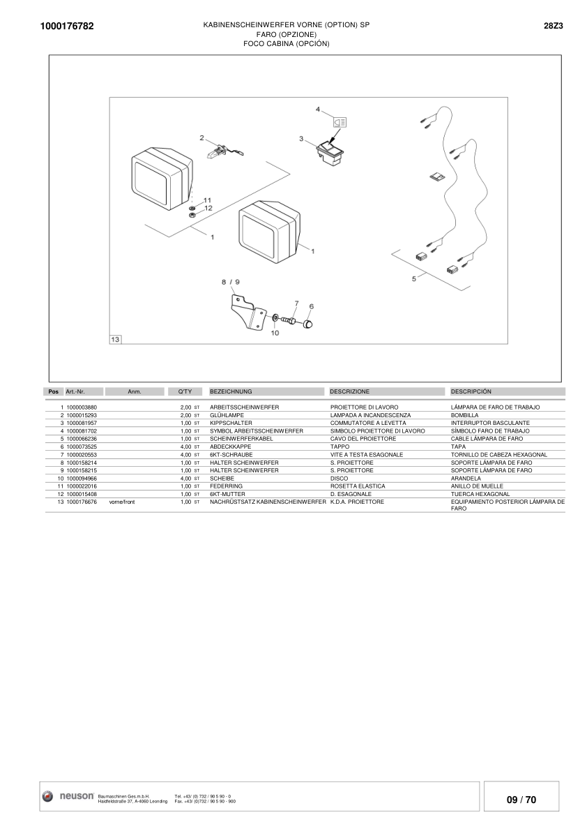 Wacker Neuson 28Z3 Crawler Excavator Parts Catalog SN from AG00506 v2.8 - Image 14