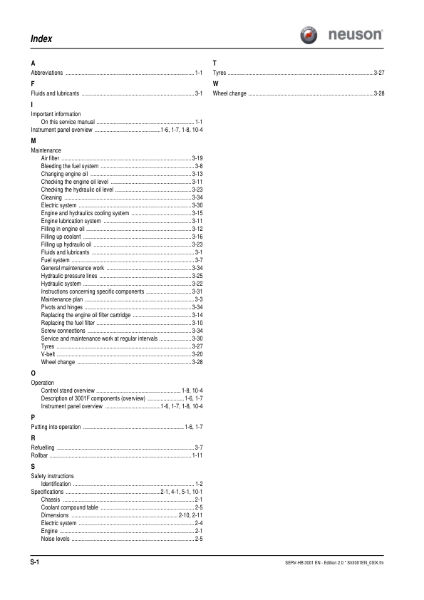 Wacker Neuson 3001 Dumper Service Manual v2.0 - Image 9
