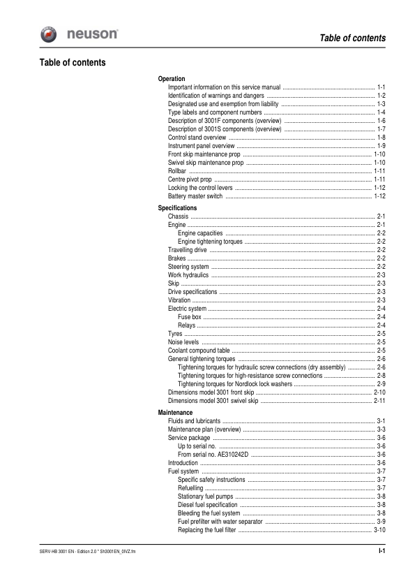 Wacker Neuson 3001 Dumper Service Manual v2.0 - Image 4