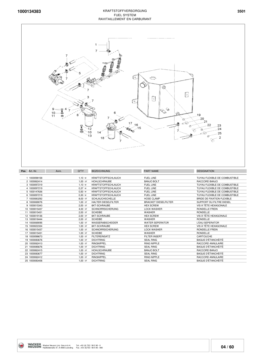 Wacker Neuson 3501 Dumper Parts Catalog SN from AA3501001 v6.3 - Image 9