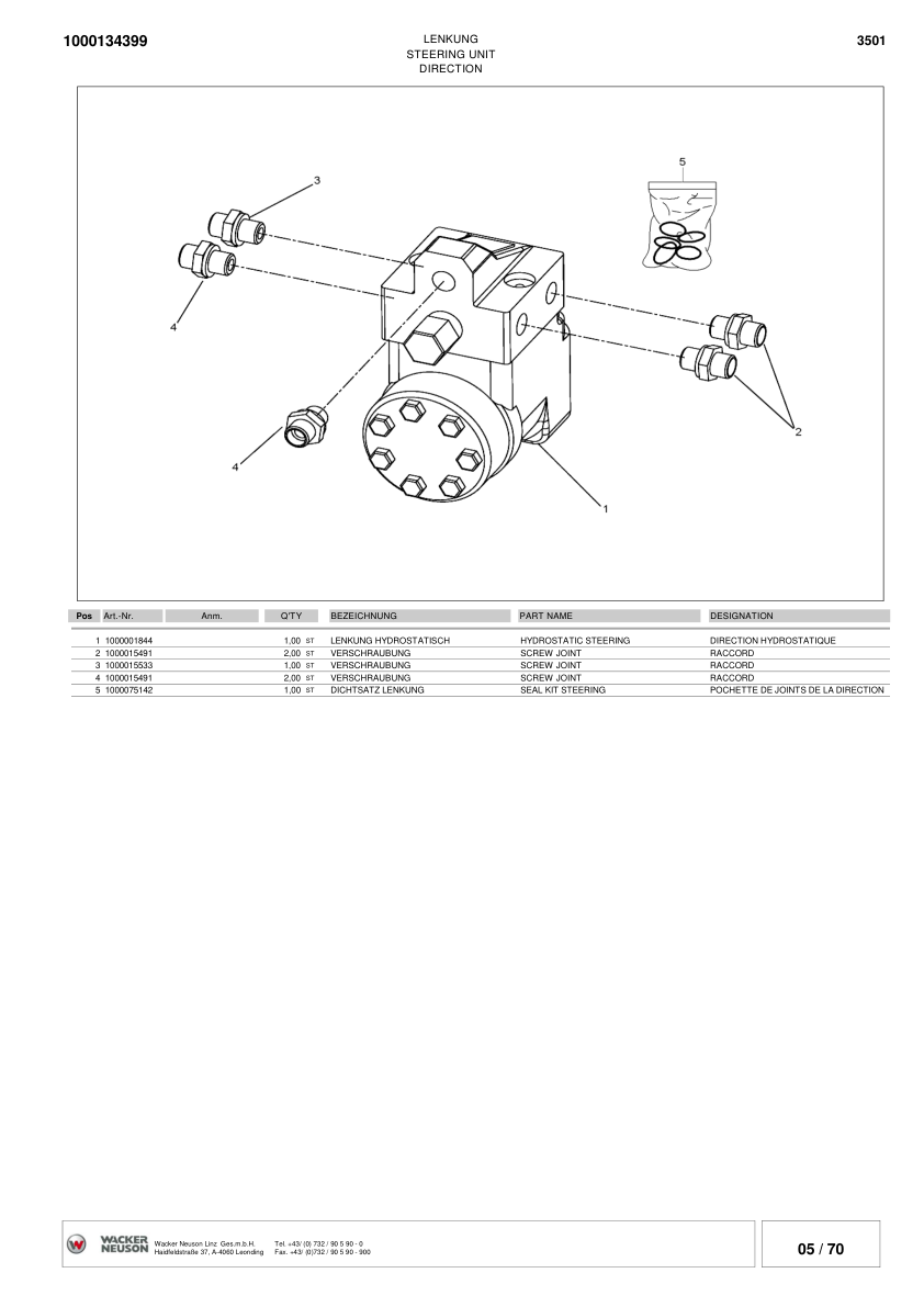 Wacker Neuson 3501 Dumper Parts Catalog SN from AA3501001 v6.3 - Image 11