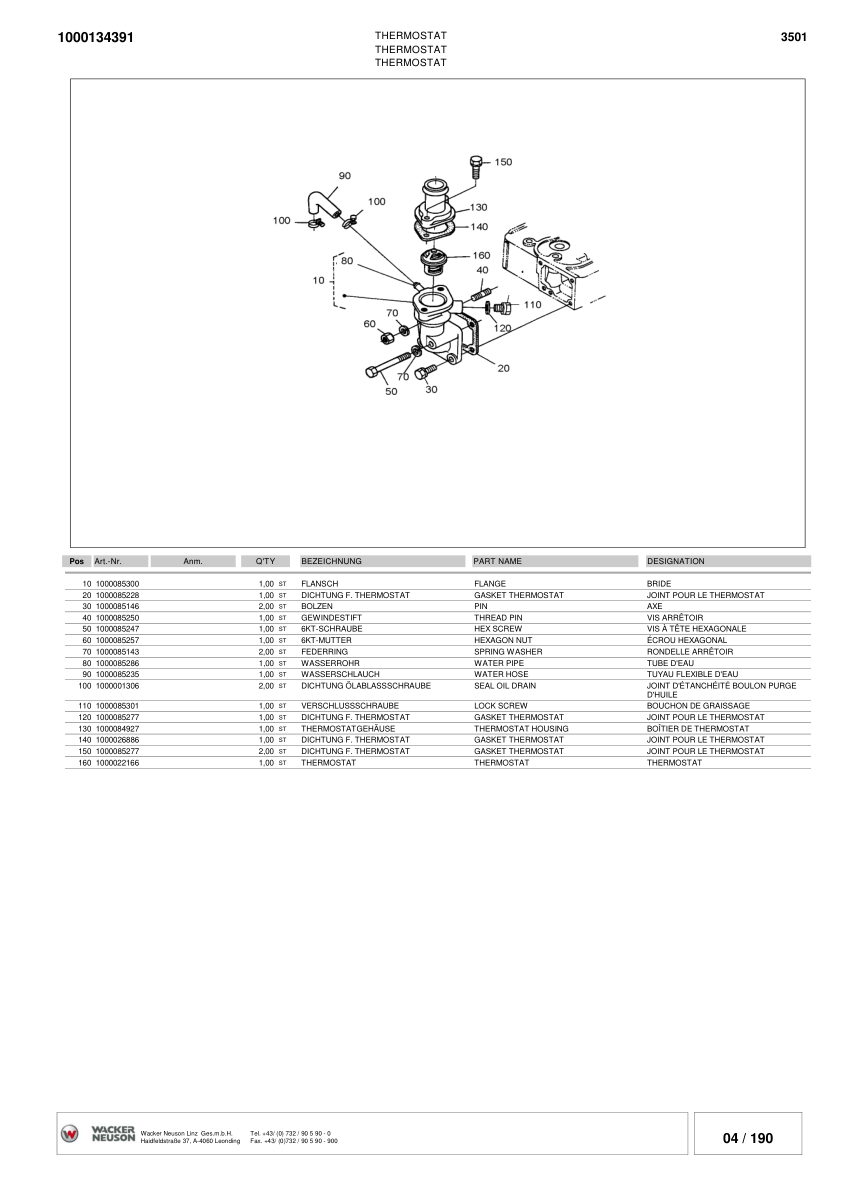 Wacker Neuson 3501 Dumper Parts Catalog SN from AA3501001 v6.3 - Image 10