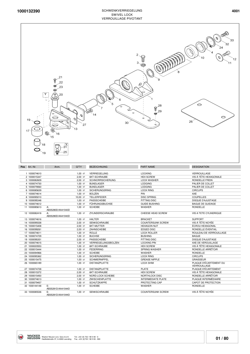 Wacker Neuson 4001 Dumper Parts Catalog SN from AA41001 AB35242D v2.7 - Image 10
