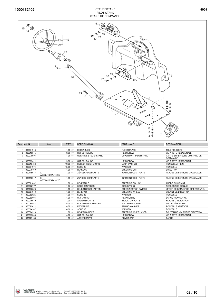 Wacker Neuson 4001 Dumper Parts Catalog SN from AA41001 AB35242D v2.7 - Image 11