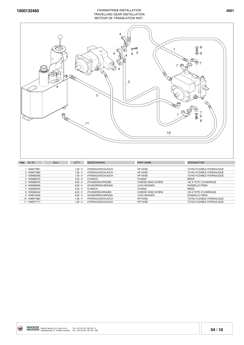 Wacker Neuson 4001 Dumper Parts Catalog SN from AB41192 AC35493 EA01303 v2.9 - Image 11