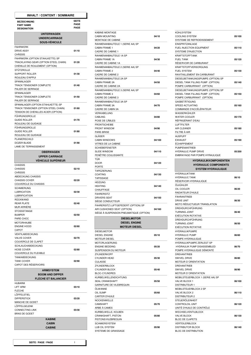 Wacker Neuson 5002RD Excavator Parts Catalog SN from 000989 1998 AA00023 v10.2 - Image 12