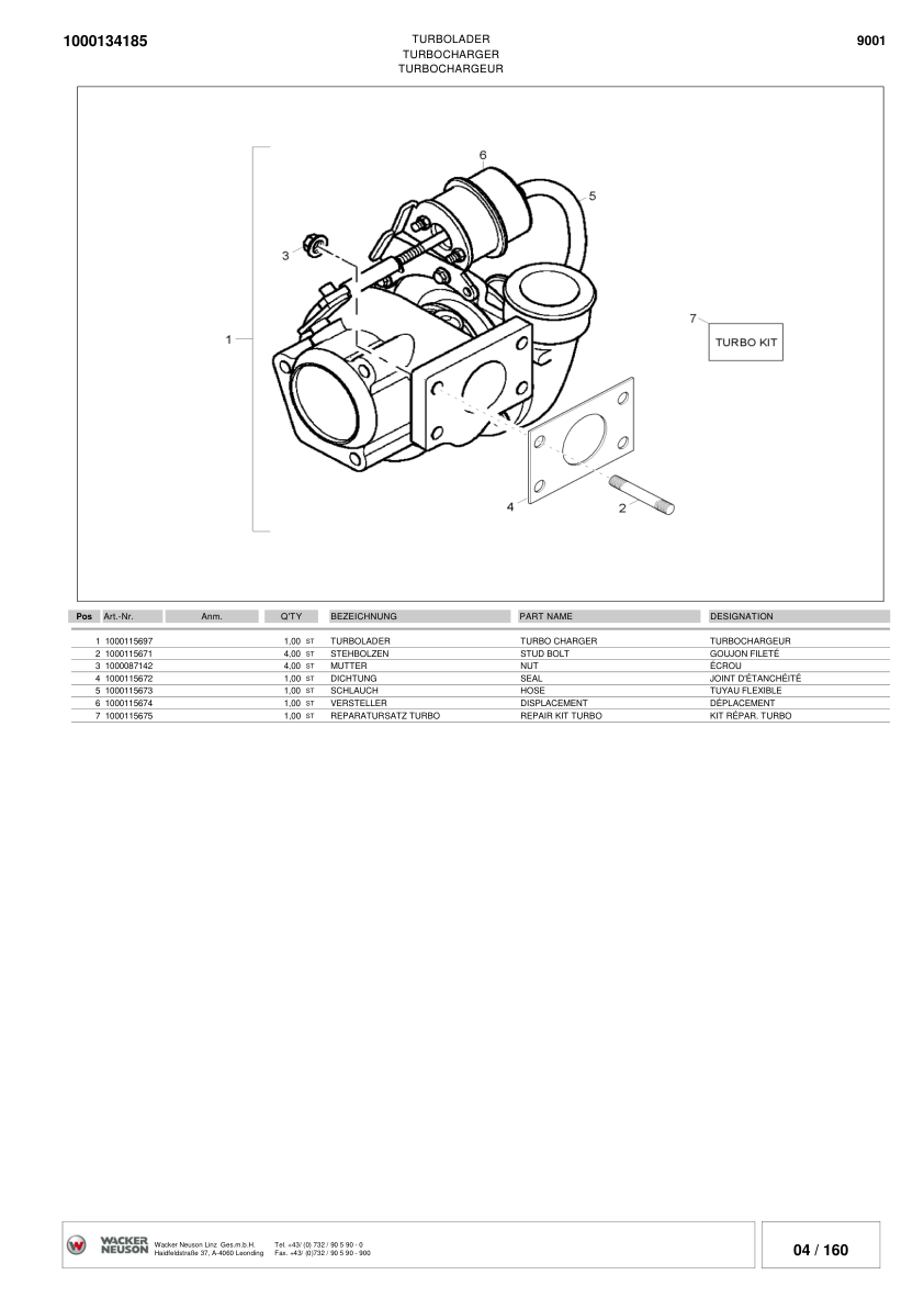 Wacker Neuson 9001 Dumper Parts Catalog SN from AA91001F v4.3 - Image 12