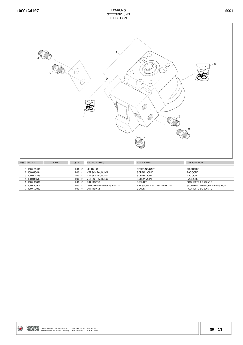 Wacker Neuson 9001 Dumper Parts Catalog SN from AA91001F v4.3 - Image 13
