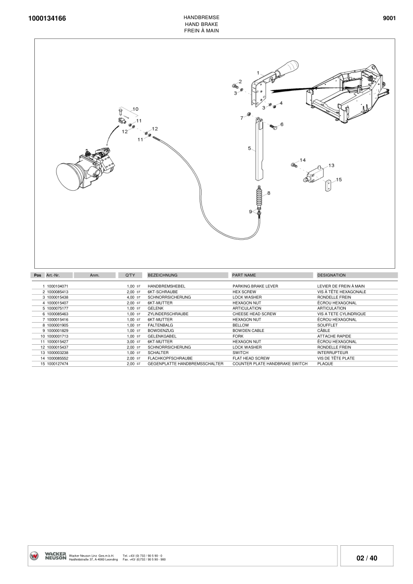 Wacker Neuson 9001 Dumper Parts Catalog SN from AA91001F v4.3 - Image 11