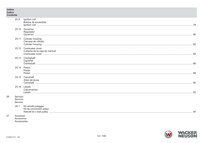Wacker Neuson DPS1550AW Vibratory Plate Parts Catalog - Image 5