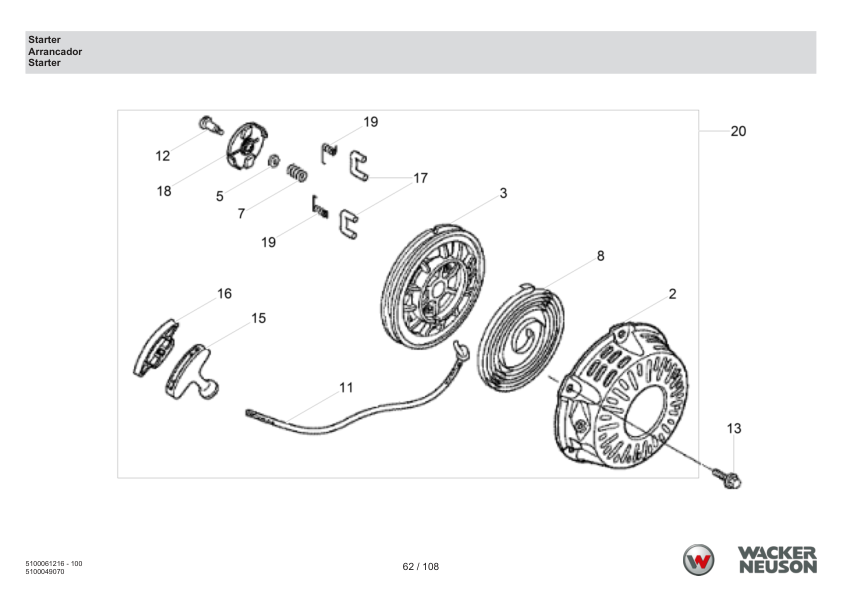 Wacker Neuson DPS1550AW Vibratory Plate Parts Catalog - Image 16