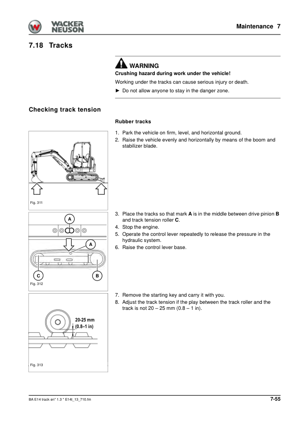 Wacker Neuson ET65 ET90 EZ80 Excavators Operators Manual LPAL CPAL v1.3 - Image 18
