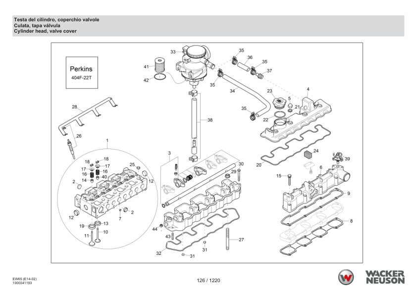 Wacker Neuson EW65 Excavator Parts Catalog SN from WNCE1402LPAL00161 v3.2 - Image 16