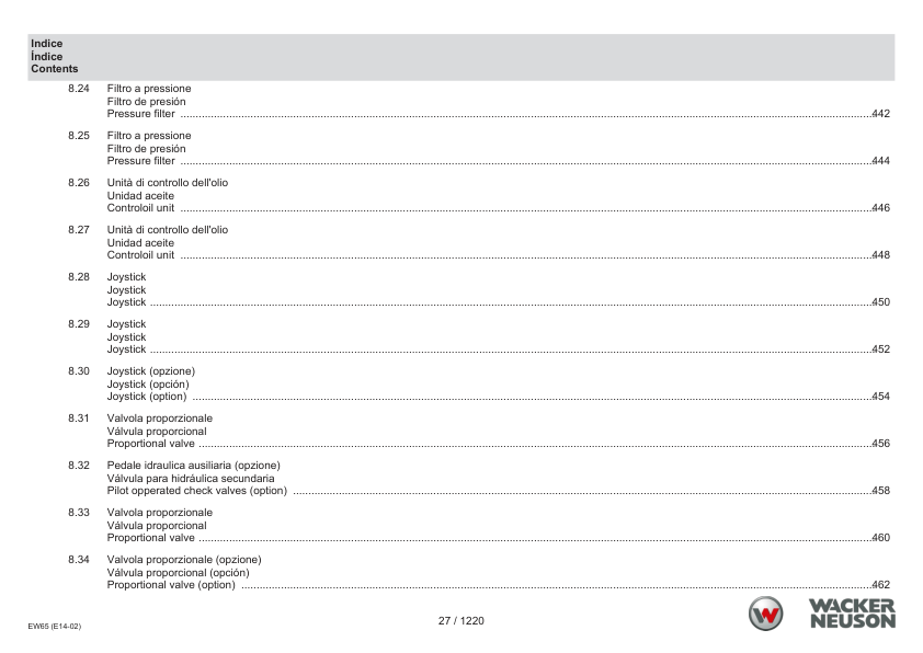Wacker Neuson EW65 Excavator Parts Catalog SN from WNCE1402LPAL00161 v3.2 - Image 18