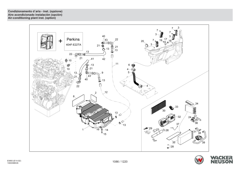 Wacker Neuson EW65 Excavator Parts Catalog SN from WNCE1402LPAL00161 v3.2 - Image 14